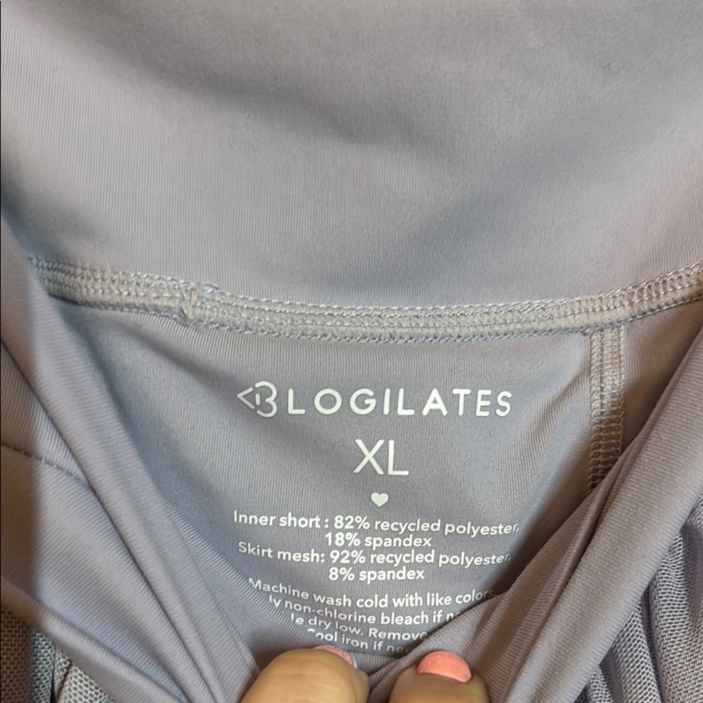 Blogilaties Lilac Tiered Mesh Skort - Picture 2 of 4